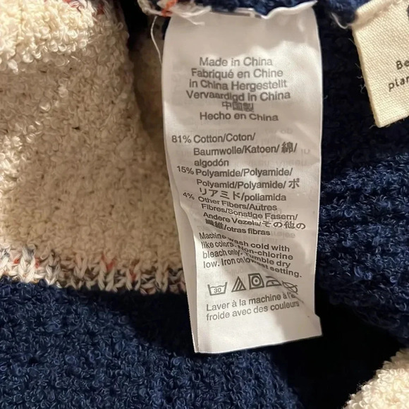 Madewell Striped Lakeville Pullover Sweater in Bone, Size S - Picture 11 of 14